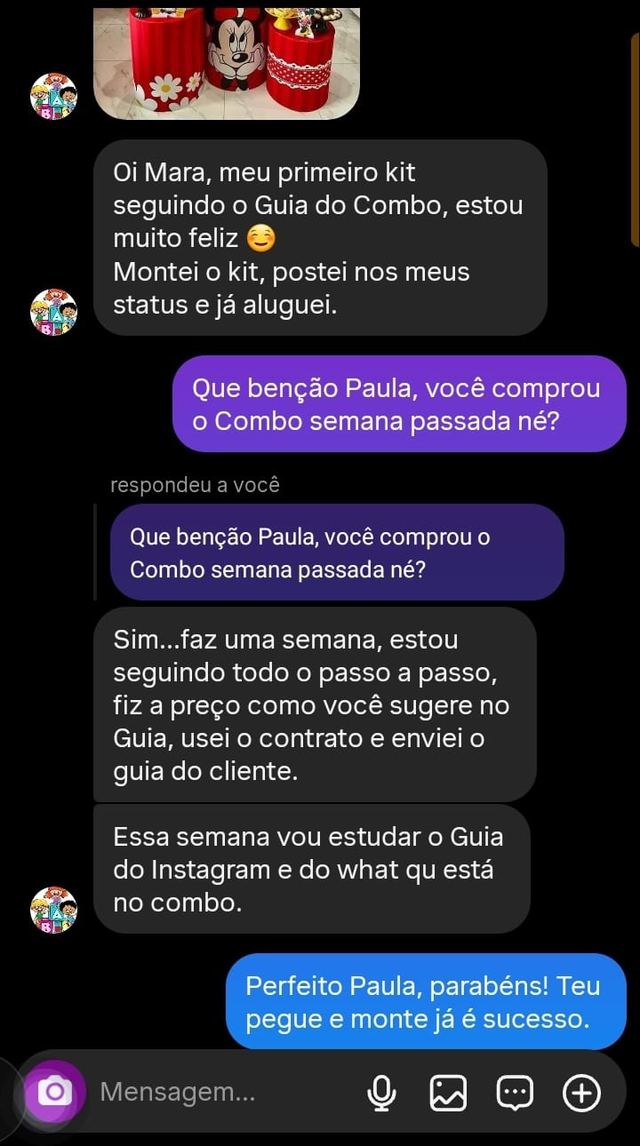 Depoimento de aluna