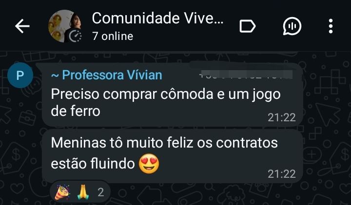 Depoimento de aluna